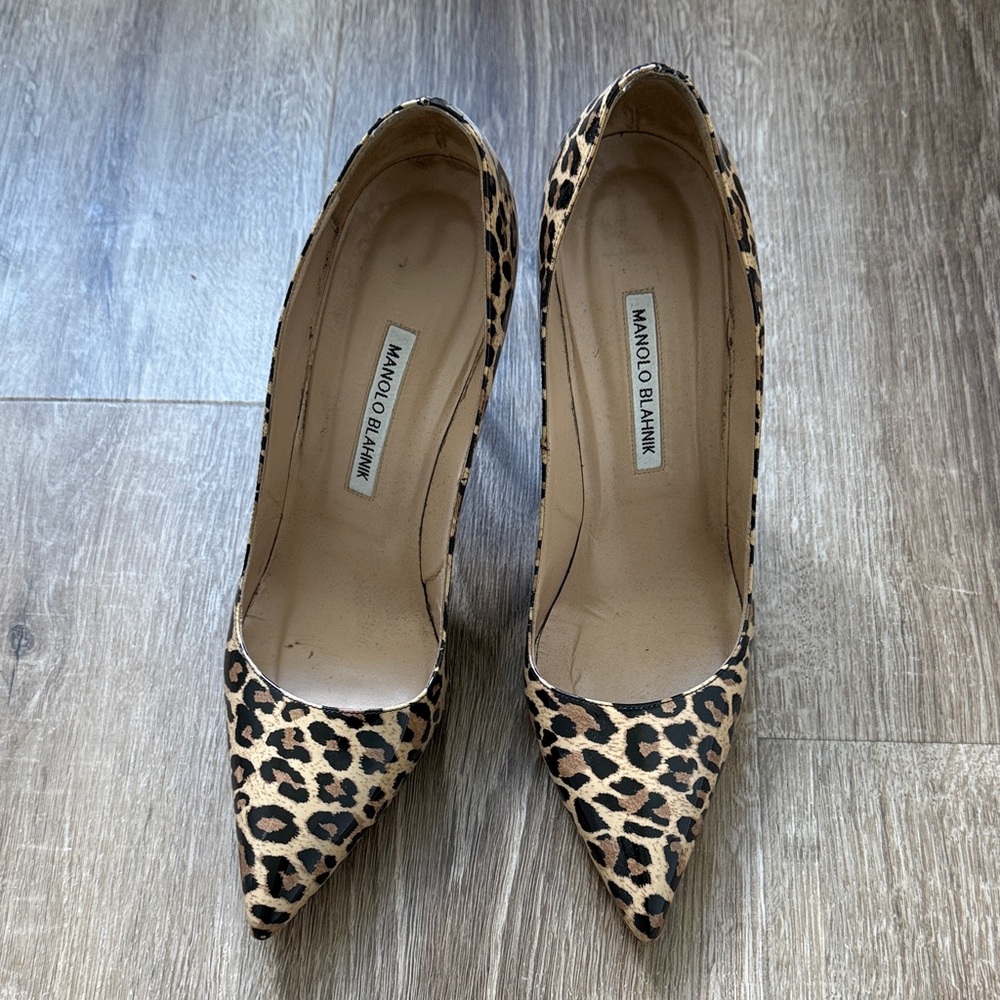 Manolo Blahnik Animal Print Heels